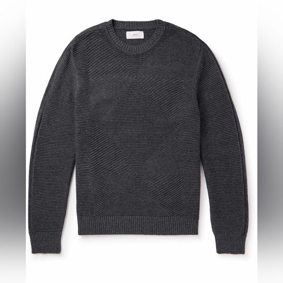 Mr. P Ribbed Cotton Sweater Italian Designer NWOT - Picture 1 of 10